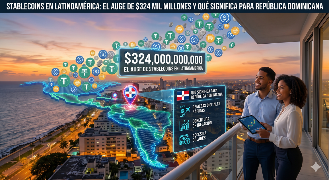 Stablecoins en LATAM 2026: $324 Mil Millones y Qué Significa para RD, Bolivia, Perú y El Salvador