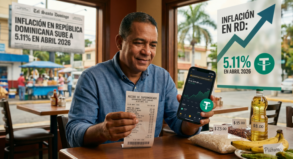 Inflación en República Dominicana sube a 5.11% en abril 2026: Cómo proteger tu dinero con USDT